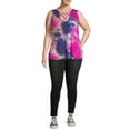 thumbnail image 2 of Terra & Sky Women's Plus Size Lattice Tank Top, 2 of 5