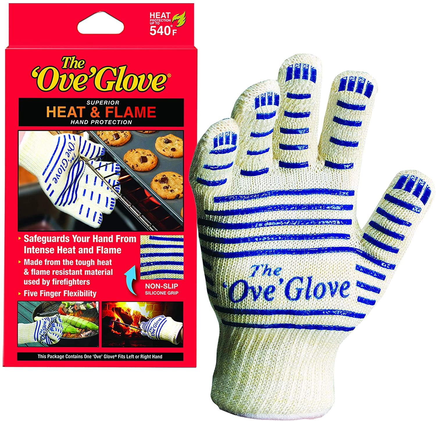 Ove Decors The 'Ove'Glove Hot Surface Handler White Kevlar Oven Mitt