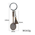 thumbnail image 4 of Porte-clés en Alliage avec Design Charmant de Raquette de Badminton pour Style Personnalisé, 4 of 4