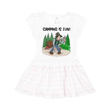 

Inktastic Camping is Fun! Gift Toddler Girl Dress