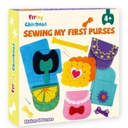 Special ABC Party,6 Easy Purse Sewing Kit for Kids 4+,Beginner DIY Craft Felt Embroidery Gift