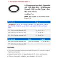 thumbnail image 2 of A/C Compressor Hose Seal - Compatible with 1999 - 2006, 2016 - 2018 Chevy Silverado 1500 Crew Cab Pickup 4-Door 2000 2001 2002 2003 2004 2005 2017, 2 of 2
