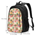 thumbnail image 5 of Cauagu High Detail Succulent Print Travel Laptop with USB Charging Port,Extra Large Backpack College Backpack Business Work Bag Casual Daypack Perfert for Men Women, 5 of 7
