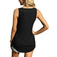 thumbnail image 4 of hirigin Women Summer Tank Tops, Adults Sleeveless Solid Color Square Neckline Pullover Shirt Vest, 4 of 5