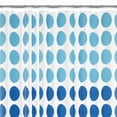thumbnail image 5 of Zenna Home Blue Geometric Polypropylene Shower Curtain Set: 70" x 72" Curtain and 12 Shower Hooks, 5 of 6