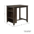thumbnail image 4 of Pemberly Row 3 Piece Wood Counter Height Dining Set in Dark Cherry, 4 of 12