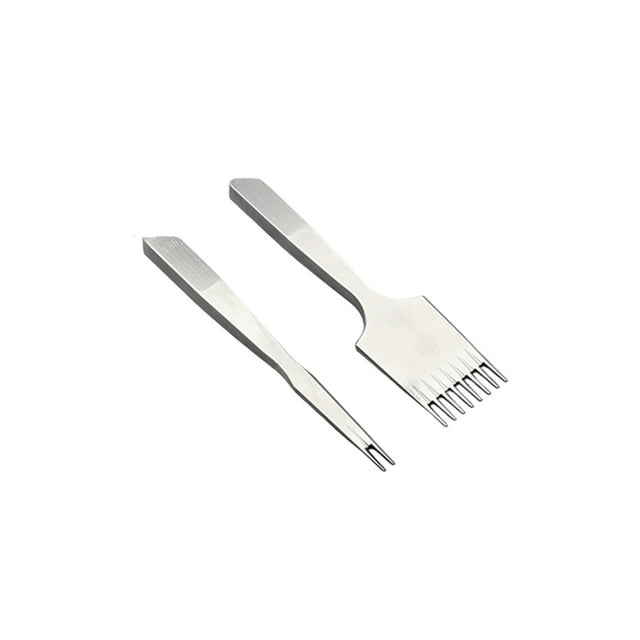 Herramienta artesanal Riwesomey Costura DIY Agujero estilo francés Cortador de costura oblicuo 2+8