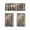 Multicolor15, variant on Iumwxz Nylon Semi Sheer Kitchen Curtains 3 Piece Set, Modern Solid Color Window Valance for Living Room Bedroom Dining Area, Light Filtering and Heat Insulating, 53.94x17.72in and 27.56x39.37in