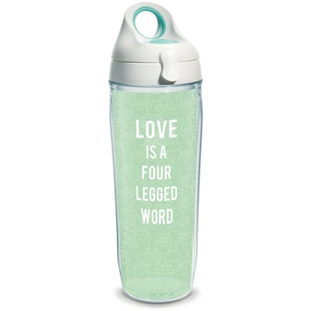 

Tervis Love is a Four Legged Word Made in USA Double Walled Insulated Tumbler Travel Cup Keeps Drinks Cold & Hot 24oz Water Bottle Clear
