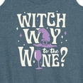 thumbnail image 3 of Instant Message - Witch Way To The Wine - Women's Racerback Tank Top, 3 of 6
