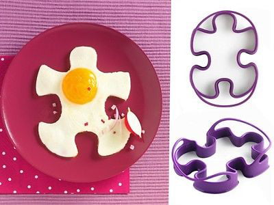 Pancake Ring Set of 2 Mastrad Red Heart Silicone Egg Shaper 