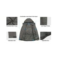 thumbnail image 5 of Men's Waterproof Rain Jacket, Lightweight Rain Coat, Raincoat with Hood for Golf Hiking (Gray L), 5 of 7