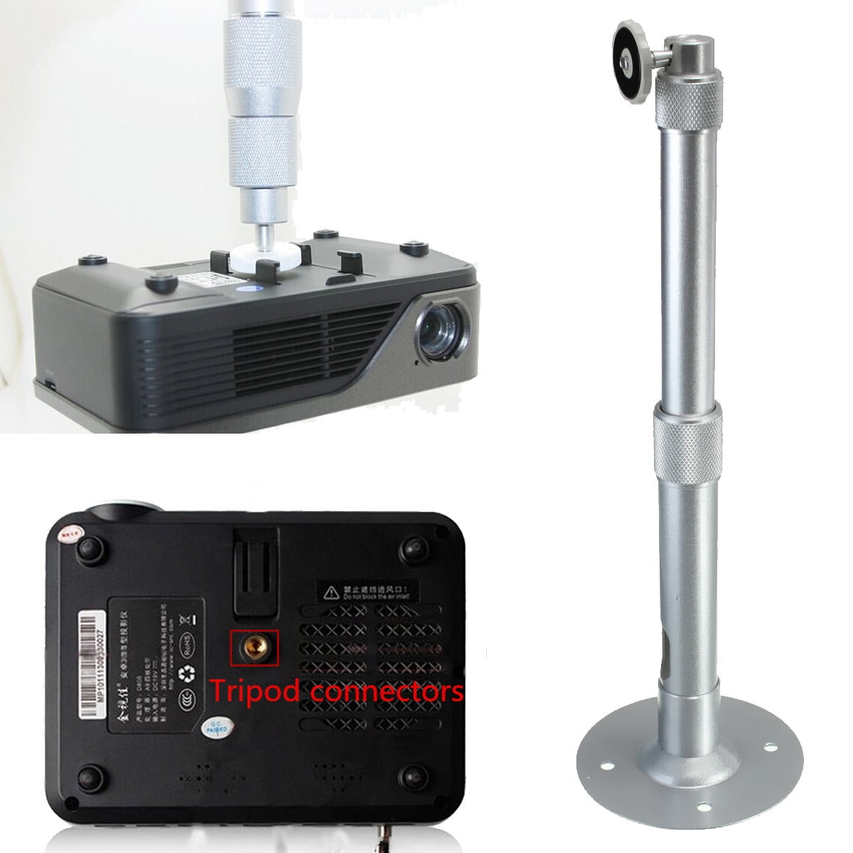 360 Adjule Extendable Silver Ceiling Mount Bracket For Dlp 360 Adjule Extendable Silver Ceiling Mount Bracket For Dlp Lcd Mini Projector