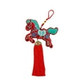 thumbnail image 3 of Adorno de caballo de Año Nuevo chino, bordado, de peluche, de dibujos animados Borlas, 3 of 6