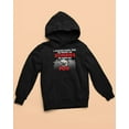 thumbnail image 5 of Old Glory Mens I Would Push You Zombies Pug Long Sleeve Graphic Hoodie, 5 of 6