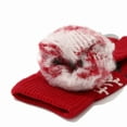 thumbnail image 4 of Women's Scarf Hat And Gloves Set 3 Pcs Kids Winter Hat Gloves Scarf Set Girls Boys Beanie With Pompom Fleece Lined Mittens Neck Warmer, Women's Accessories Scarf ,Hat,& Gloves, 4 of 8