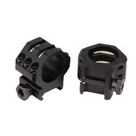 Weaver 30mm Tactical 6-Hole Weaver-Style Rings, Matte Black, High -