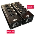 thumbnail image 2 of 1Pc 4-Channel 3-Pin XLR Audio and over Network Cable Extender, DMX512 Network Signal Extender , Female,1 x 4-Channel Audio/ Network Extender,Black, 2 of 8