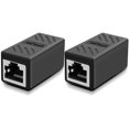 thumbnail image 1 of GFDYREE Oneme Network Coupler, RJ45 Coupler, Ethernet Cable Coupler Cat7 Cat6 Cat5e cat5 Ethernet Cable Extender Adapter,Ethernet Female toFemale (Black-2 Pack), 1 of 6