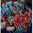 thumbnail image 4 of Airbrushed Popeye Cartoon Outta Here Youth T Shirt Tee Boys Infant Toddler Brisco Brands 12M, 4 of 5