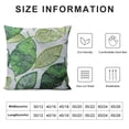 thumbnail image 6 of Acheng New Living Series Leaf Geometric Green Throw Decorative Pillow Cover Cushion Cover,&nbsp;Suitable for All Season Pillow Case for Room Bedroom Sofa Chair,2 Pcs White, 6 of 6