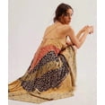 thumbnail image 3 of Women Y2k Floral Smocked Maxi Dress Shoulder Tiered Ruffle Midi Sun Dress Boho Casual Beach Long Dresses Yellow S, 3 of 6