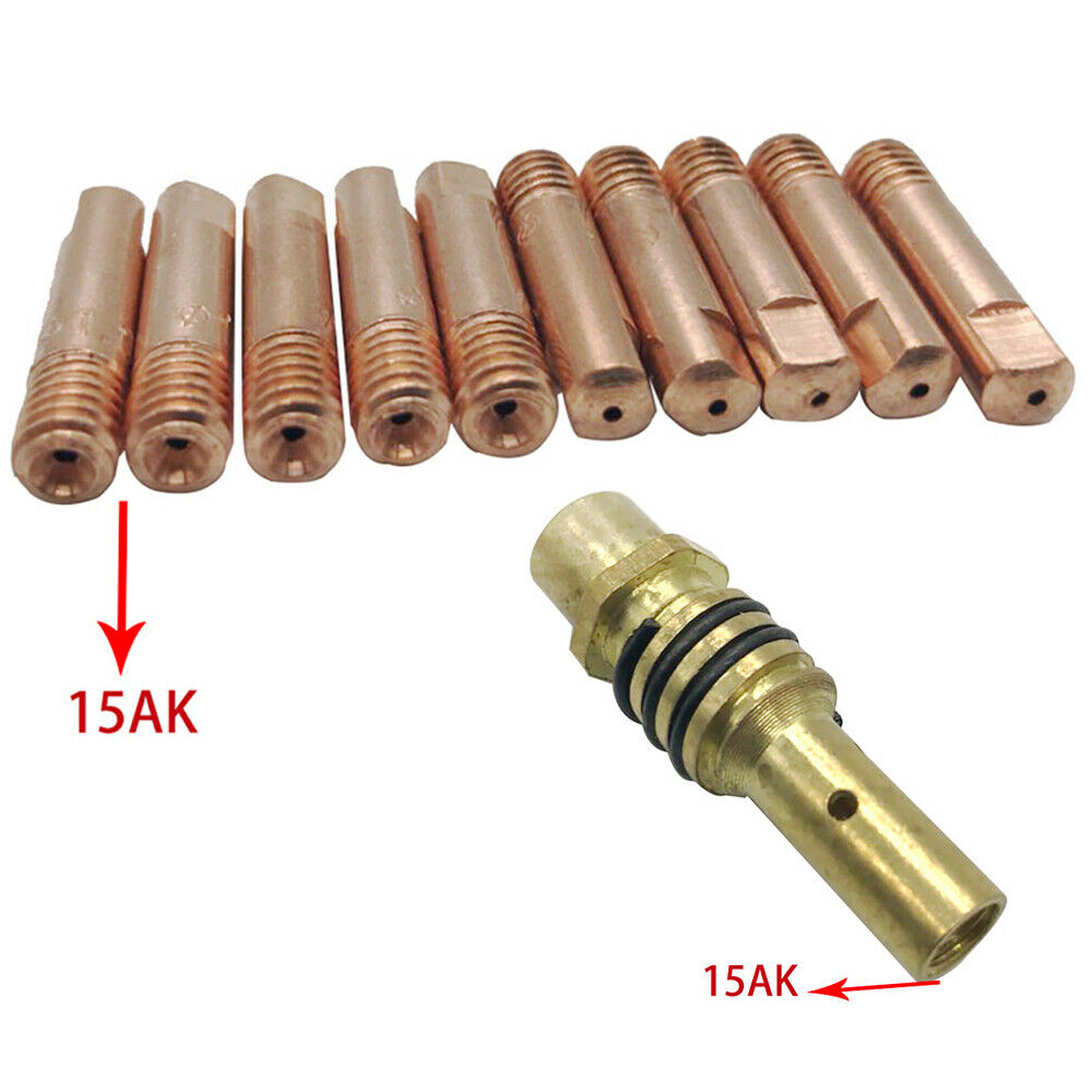 Power Nozzle m6 x 25mm 0,8mm Nickel Plated mb14 mb15 mb24 mb240 contact Pipe tbi150