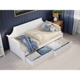thumbnail image 3 of AFI Cambridge Twin Wood Daybed with Set of 2 Drawers in White, 3 of 5