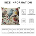 thumbnail image 5 of Chilfamy Watercolor Animal Birds Stand On Tree Branch Throw Pillow Cover Cushion Case Material Decorative White, 5 of 5