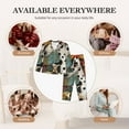 thumbnail image 7 of Vsdgher Abstract Dalmatian Art Pajamas Set Long Sleeve Sleepwear Womens Button Down Nightwear Pj Sets-Small, 7 of 7