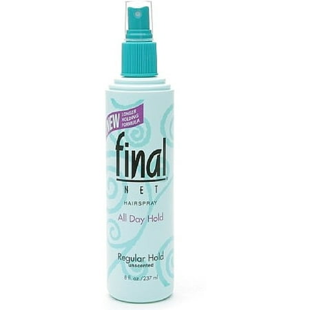 Days Sheet Spray - Final Net All Day Hold Hairspray, Regular Hold, Unscented 8 oz (Pack of 2)