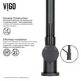 thumbnail image 3 of VIGO Gramercy Pull-down Kitchen Faucet with Soap Dispenser, Matte Black, 3 of 10