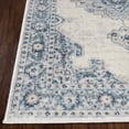 thumbnail image 3 of BNM Vintage Medallion Indoor Runner Rug, 2' 7" x 8', Blue, 3 of 6