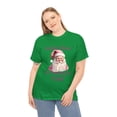 thumbnail image 5 of Santa Claus Is Coming To Town Unisex Pink Streetwear Heavy Cotton T-shirt, 5 of 5