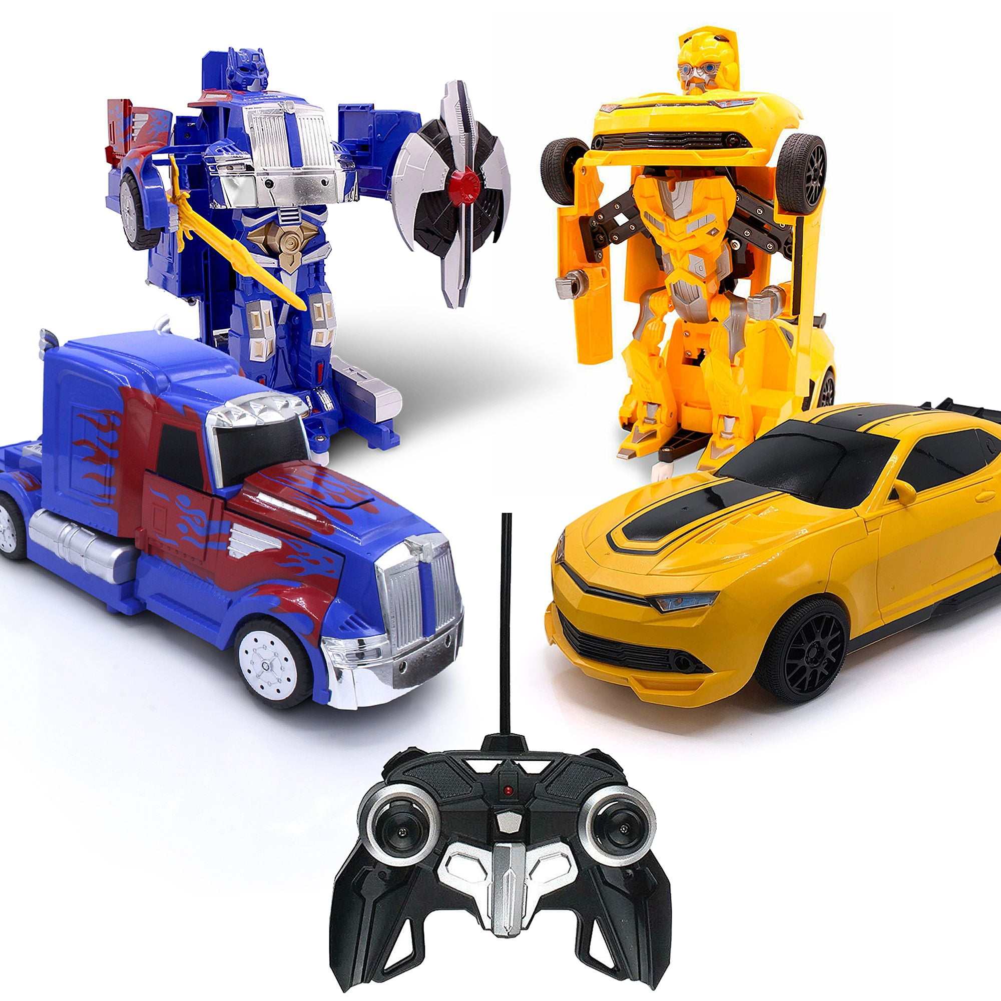 remote control transformers robot toy car truck