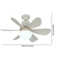thumbnail image 4 of Ventilador Techo Con 30 W Iluminado para Sala Estar (remoto) Color Blanco, 4 of 9