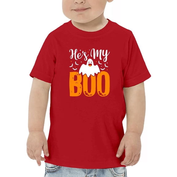 He's My Boo Cute Halloween. T-Shirt Toddler -Image by Shutterstock, 4 Toddler