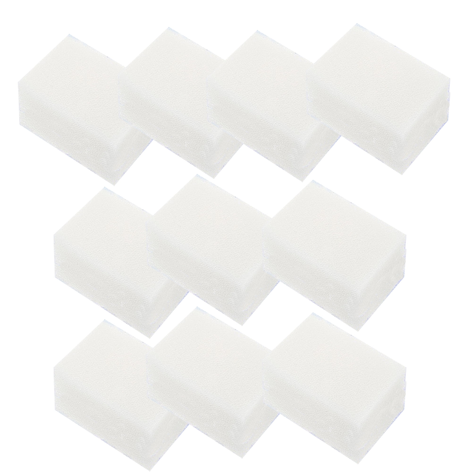 Qzbhct 18 Pcs Aquarium Bio Sponge White Foam Filter Pads Compatible with Aqua Clear 30 / 150 Filtration Systems , A605 Replacement