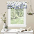 thumbnail image 2 of Kitchen Curtain Valance for Windows Spring Floral Hydrangeas 1 Panel, 54 x 18 Inch Rod Pocket Valance Window Treatments Short Curtains for Bathroom Bedroom, 2 of 6