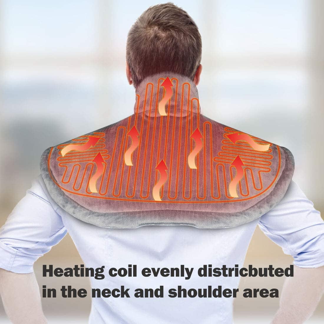 Heating Pad for Neck and Shoulder，Electric Neck and Shoulder Warmer