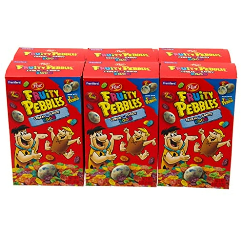 Frankford Candy Fruity Pebbles Foiled Candy Eggs 5 Ounce Mini Boxes (6)  Pack Easter Basket Stuffers For Teens Kids Boys Girls Adults, Easter Egg  Fillers 