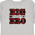 thumbnail image 4 of Inktastic Big Bro Buffalo Plaid Brother Boys Long Sleeve Toddler T-Shirt, 4 of 5