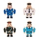thumbnail image 1 of 4 minifiguras de personas, juguetes de motricidad fina para niños y niñas, bloques de construcción de madera a presión Estilo C, 1 of 9