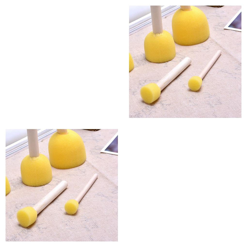 2 Set 5pcs/Set Assorted Round Paint Foam Sponge Brush Set Painting