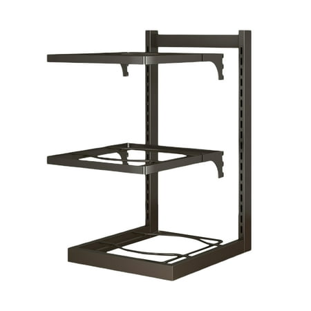 

Pan Organizer Rack for Cabinet - Pan Rack Storage Holder - Adjustable Pan Pot Rack with 3 Tiers Kitchen Organization for Holding Cast Iron Skillets Frying Pans Griddles Pot Lids Plates