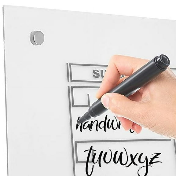 Acrylic Whiteboard Calendar 34x46” Quarterly Planner White Board Calendar Dry Erase Board 3 Month Dry Erase Calendar for Wall Acrylic Calendar Whiteboard Home office Large Wall Calendar