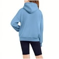 thumbnail image 6 of Kids Pullover Hoodie with Half Zip Front Kangaroo Pocket Long Sleeve Soft Fleece Hooded Sweatshirt for Girls Boys, 6 of 7