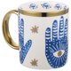 thumbnail image 5 of Taza de cerámica Evil Eye, taza de café decorativa, taza de leche turca, taza de agua para el hogar con asa, 5 of 8