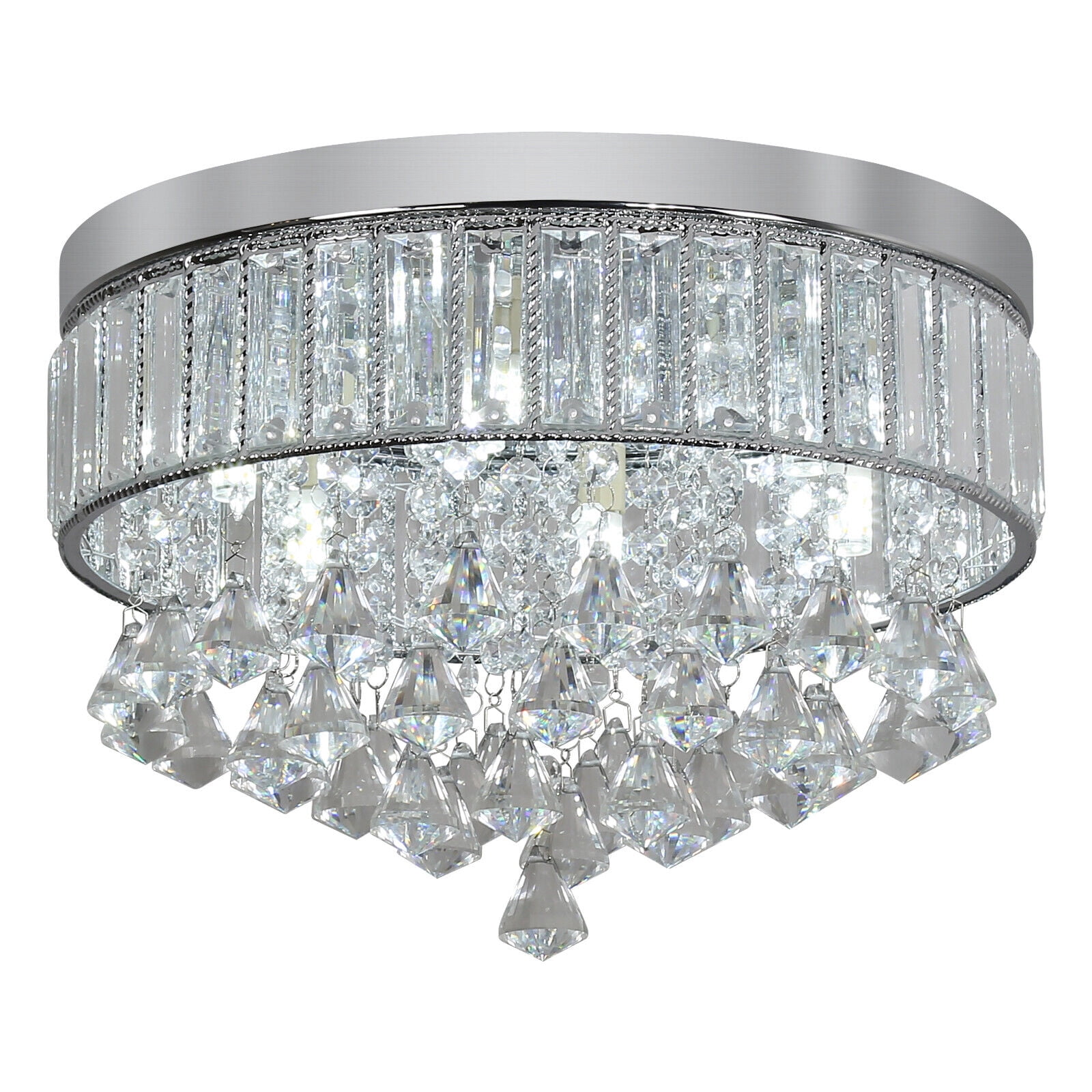Round Ceiling Light, Modern Ceiling Mounted Lamp 13.77*9.45in for Indoor