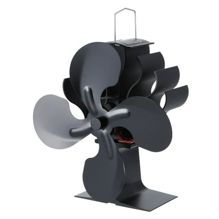 

NEW Real Hot Power Fireplace Small Fan Energy Saving Thermal Power Fireplace Fan black